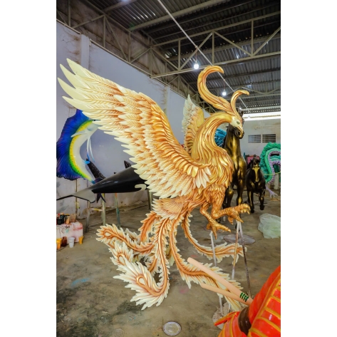 Mô hình Phượng Hoàng bằng Mút Xốp Trang Trí Sự Kiện 2025