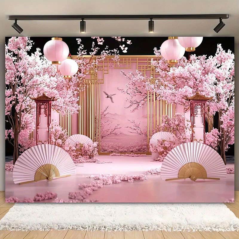 Mô hình hoa đào Tết 3D mút xốp