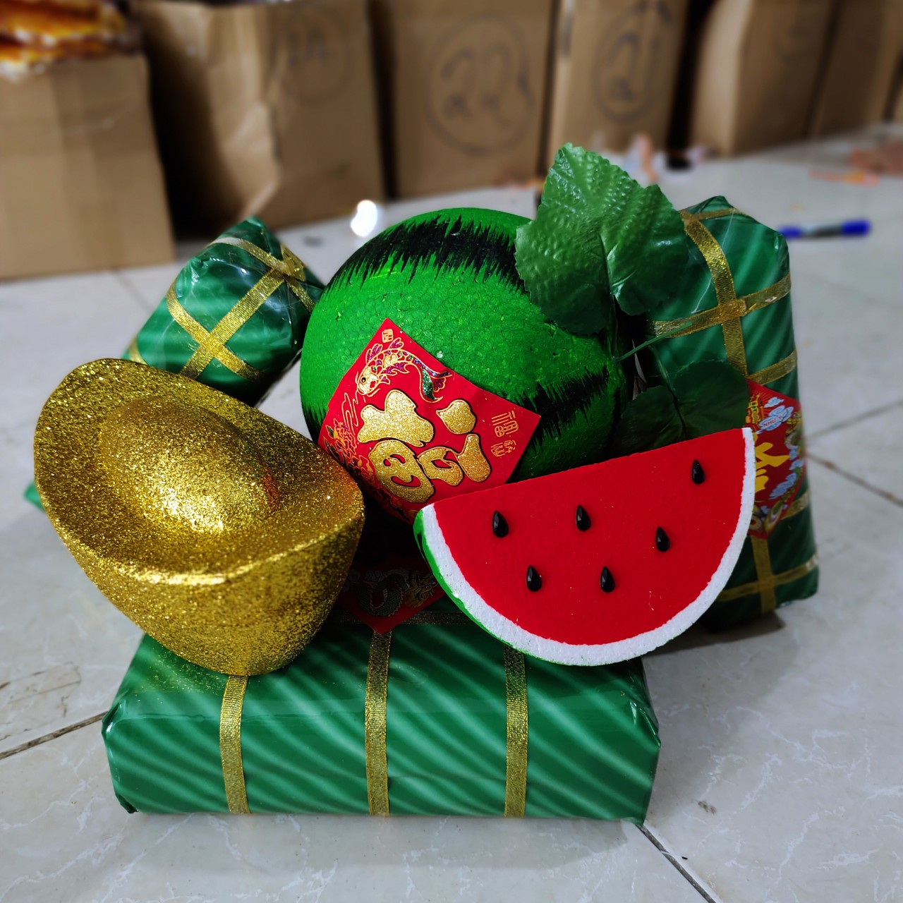 mô hình bánh chưng