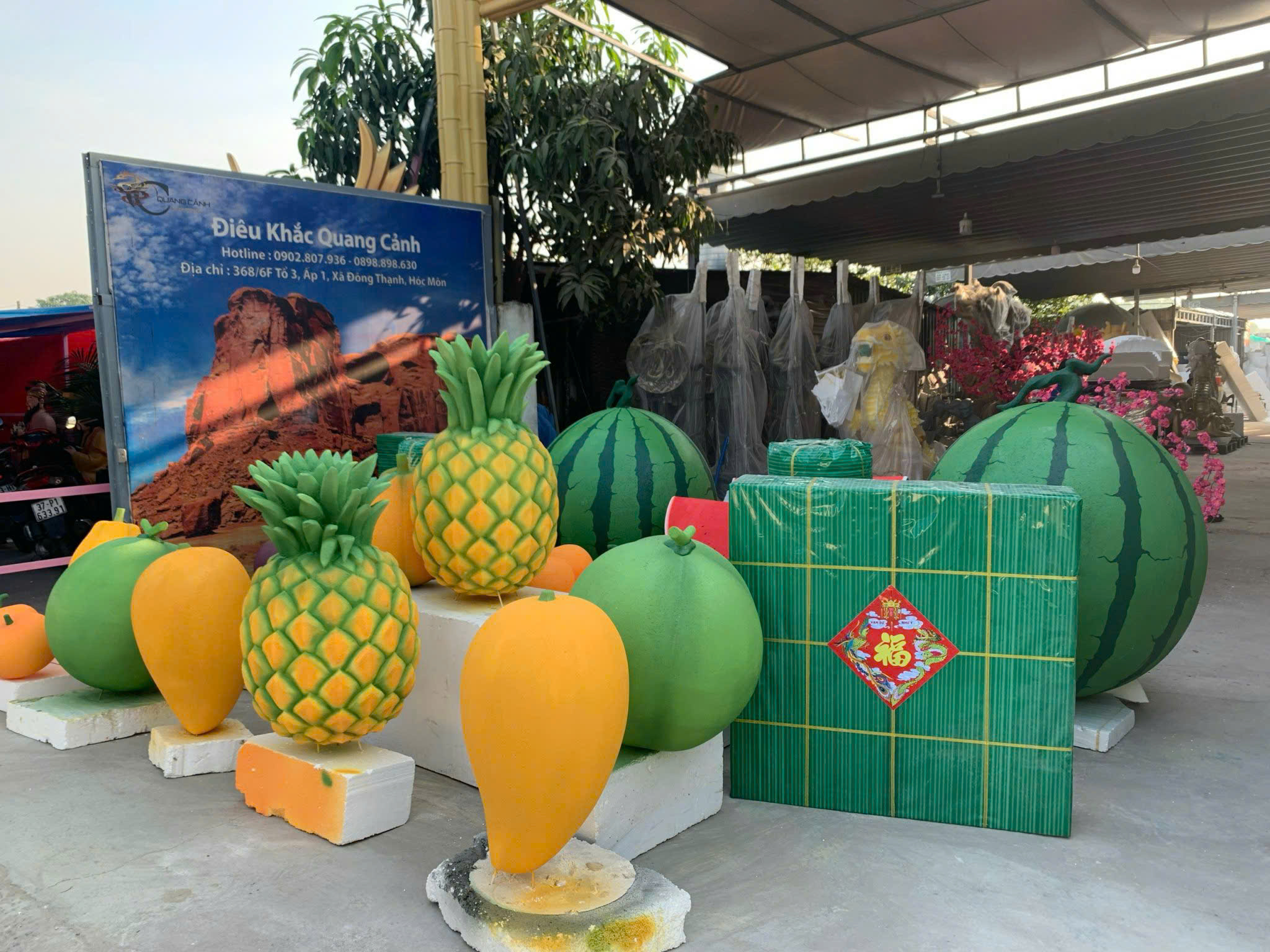 mô hình bánh chưng bằng mút xốp