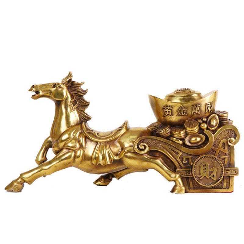 mô hình ngựa kéo xe trang trí