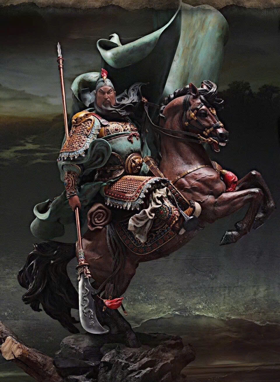 mô hình ngựa quan công bằng mút xốp